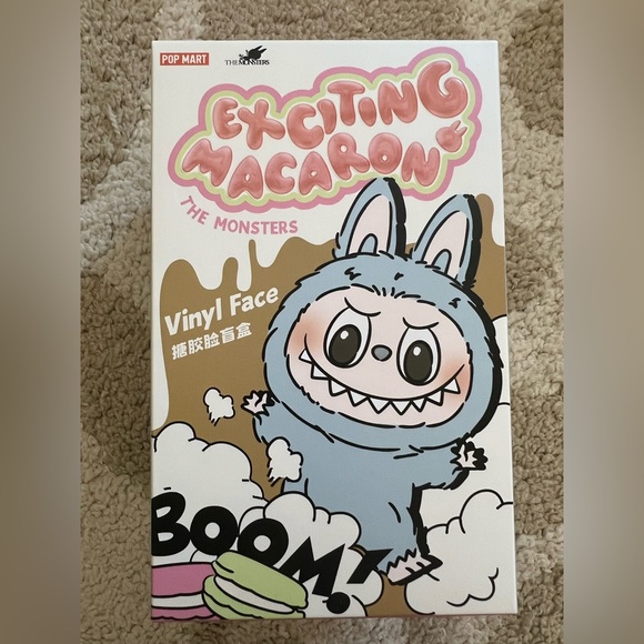 The Monsters Labubu Exciting Macaron Soymilk Plush Pendent Authentic Pop Mart - Picture 3 of 7